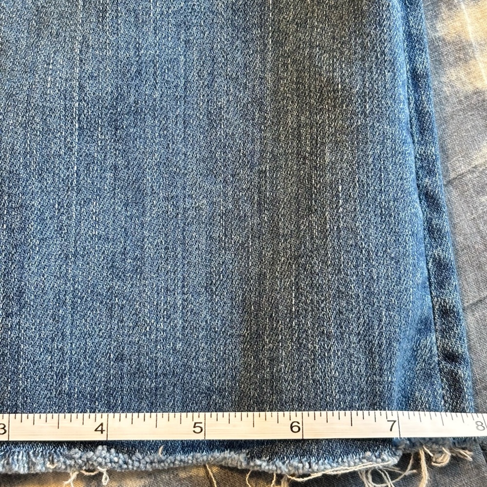Madewell Cali Demi Boot Jeans Back-Seam Edition Released Raw Hem Size 28 - Picture 13 of 13